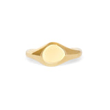 Amorphous Signet Ring in 14k Yellow Gold