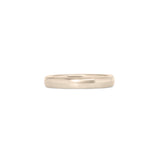 Front view of Dome Band 3mm in 14k White Gold by Goldpoint