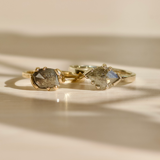 Miro Ring / Rose Cut Oval S + P Diamond 1.02ct - Goldpoint Studio - Greenpoint, Brooklyn - Fine Jewelry
