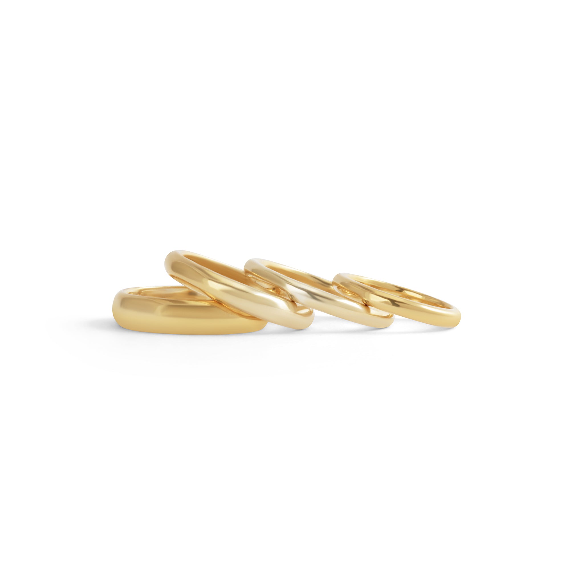 Thick Dome Band by Goldpoint