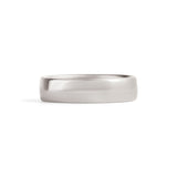 Dome Band 6mm in Platinum