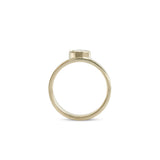 Side profile view of Varick Ring Oval Lab Diamond 1.03ct by Goldpoint Jewelry