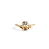 Front view of Event Horizon Ring / Round Natural Diamond 0.50ct by Sandy Rubin