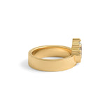 Side view of Varick Ring / Pear Lab Grown Diamond 1.01ct by Goldpoint Jewlery