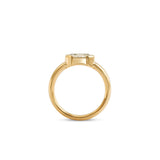 Side profile view of Dobbins Ring Oval Lab Diamond 1.07ct by Goldpoint Jewelry