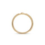 Side profile view of Atmosphere Band / Round Natural Diamond 0.10ct by Sandy Rubin