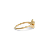 Side view of Event Horizon Ring / Round Natural Diamond 0.50ct by Sandy Rubin
