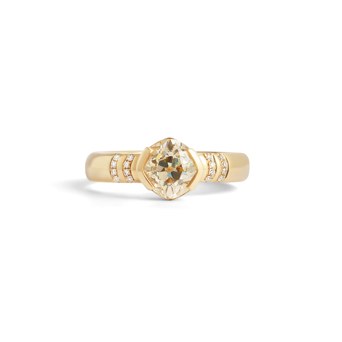 Dobbin Ring Old Mine Natural Diamond 1.44ct