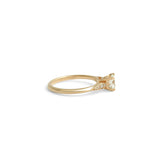 Side view of Entranced Ring / Round Lab Diamond 0.72ct by Sandy Rubin