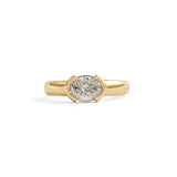 Front view of Dobbins Ring Oval Lab Diamond 1.07ct by Goldpoint Jewelry