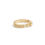 Side view of Planetarium Ring / Round Lab Diamond 0.50ct by Sandy Rubin