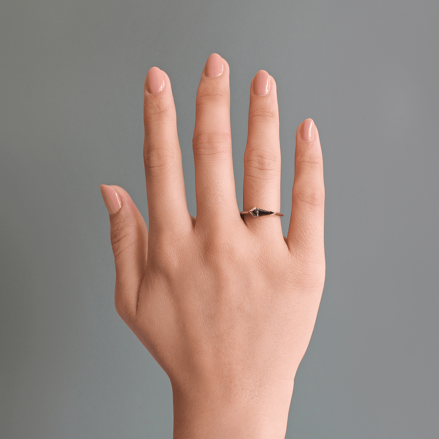 Sideways Ring / Kite Bicolor Sapphire .62ct
