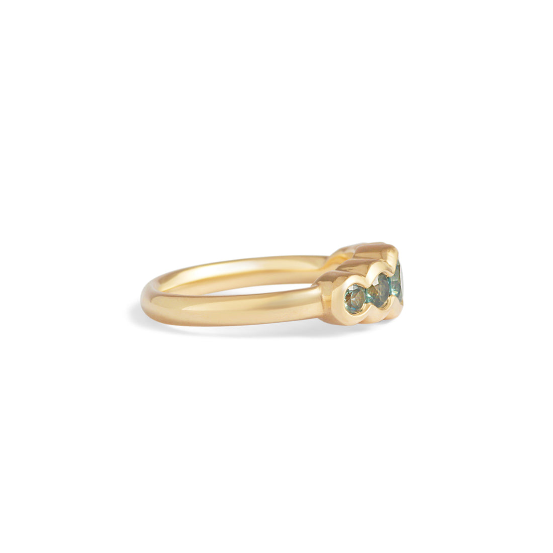 Clay 5 Ring Round Sapphires 0.4ct