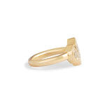 Side view of Clay 3 Ring Marquise Lab Grown Diamond 1.02ct by Goldpoint Jewelry