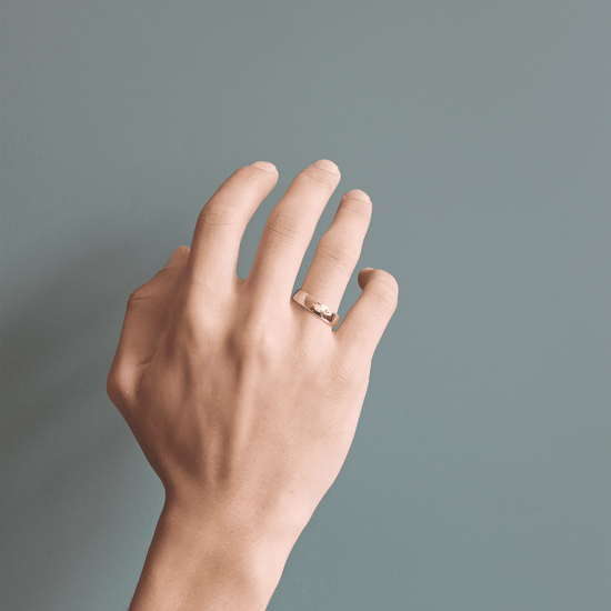 Horus Dome Band / Marquise Diamond .14ct