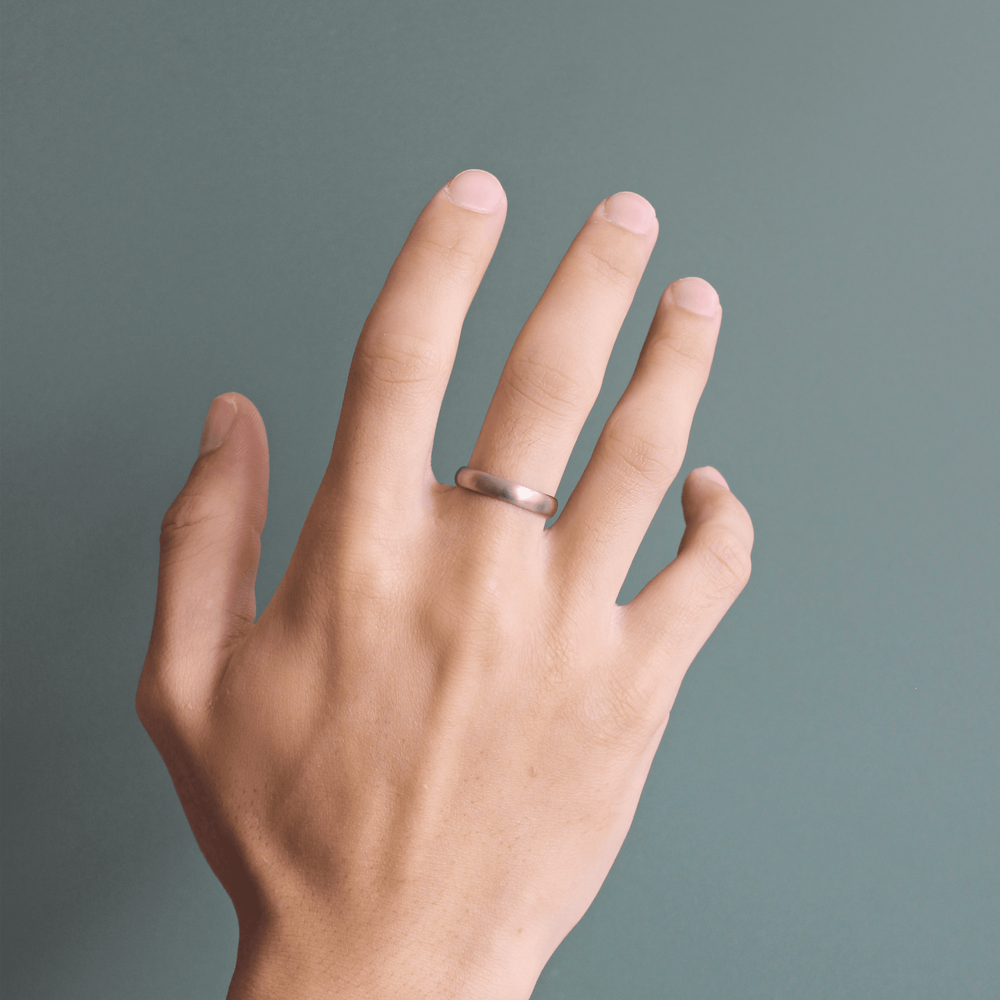 Standard Dome Band / Grey Gold