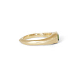 Teal Sapphire Signet Ring