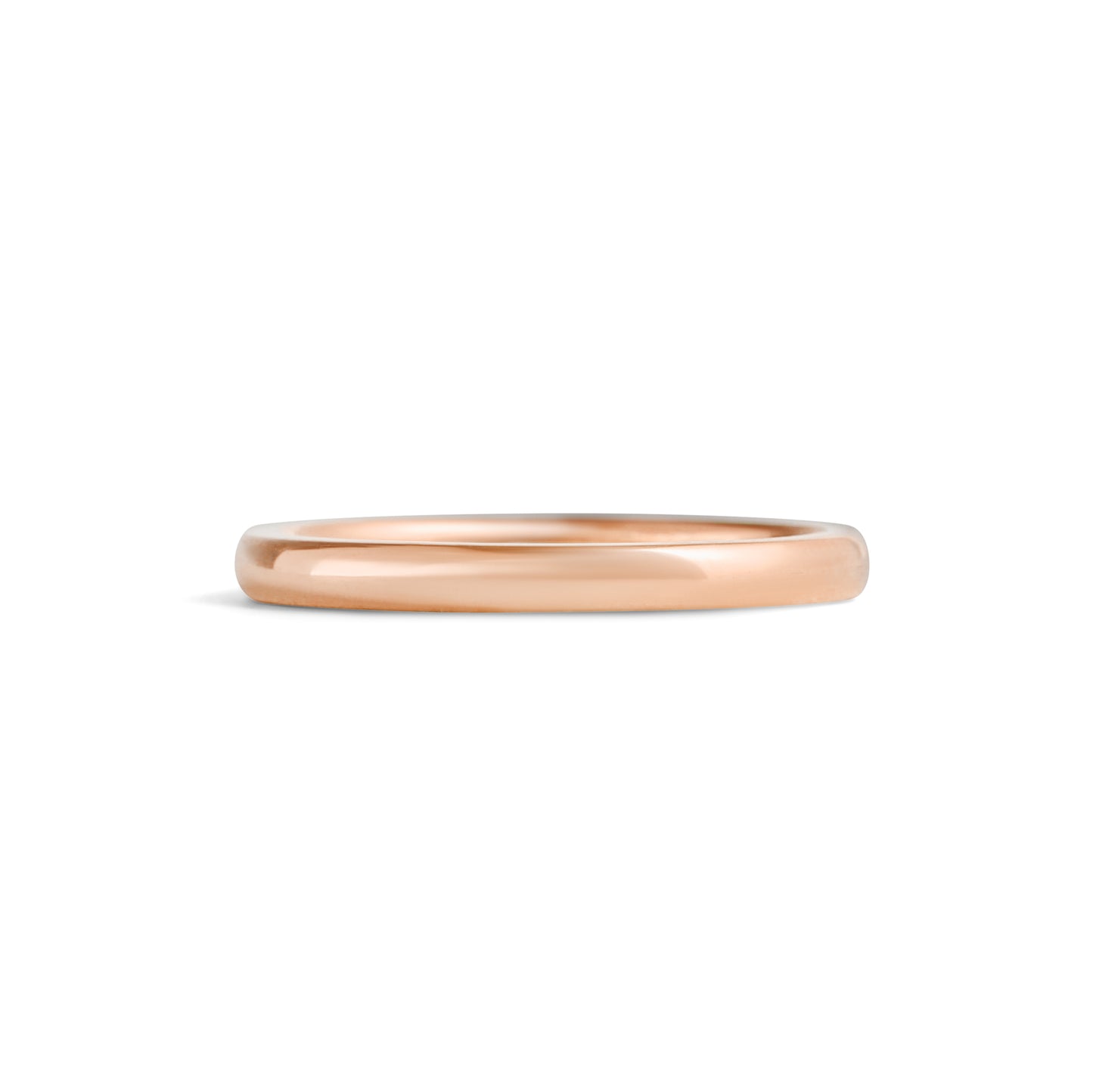Dome Band / 2mm in Rose Gold