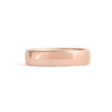 Dome Band 5mm in Rose Gold