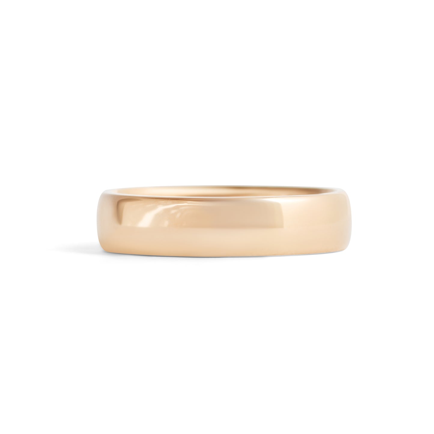 Dome Band / 5mm in Yellow Gold