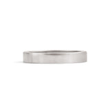 Front view of Flat Band 3mm in 14k White Gold