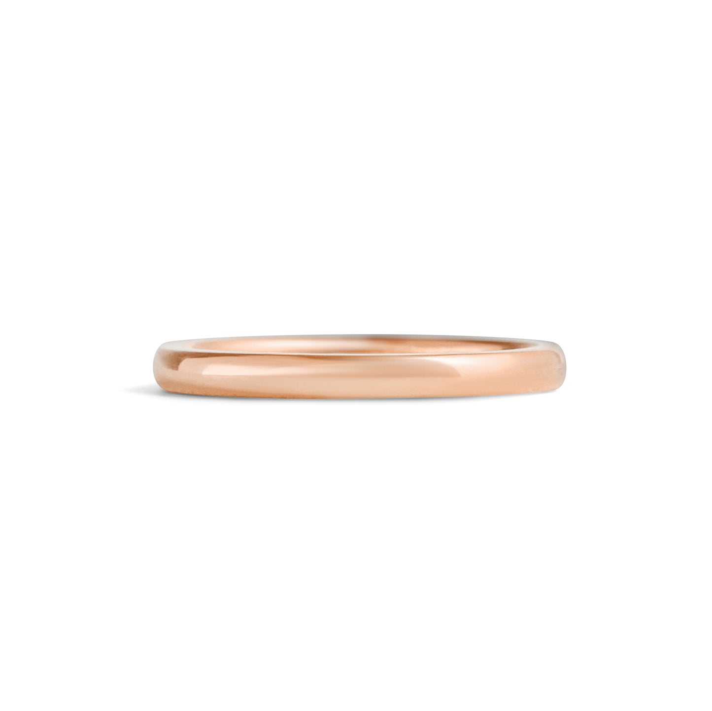 Dome Band / 2mm in Rose Gold