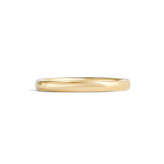 Dome Band / 2mm in Yellow Gold