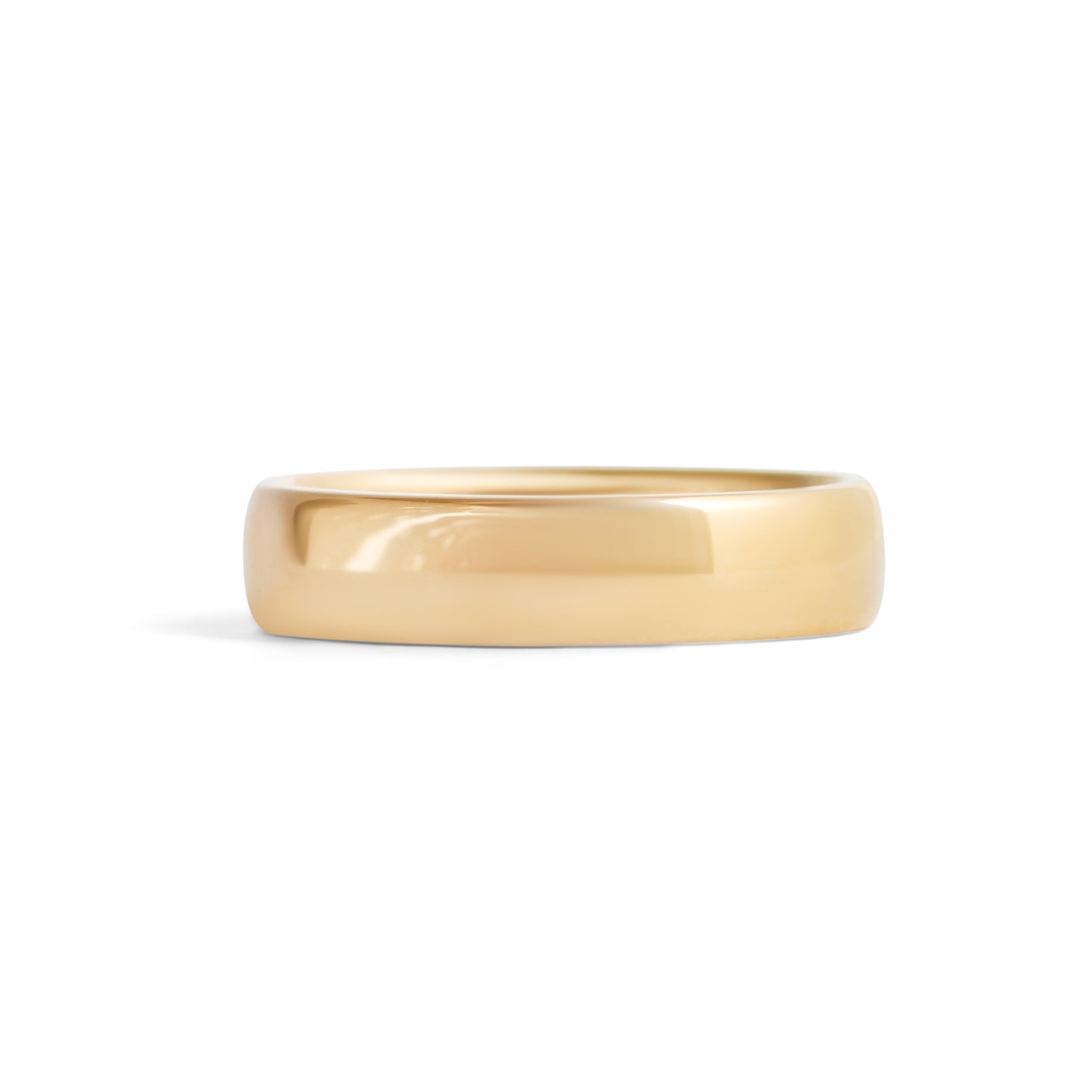 Dome Band / 5mm in Yellow Gold