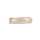 Dome Band 5mm in White Gold