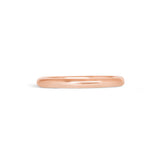 Front view of Thick Dome Band 2mm in 14k Rose Gold