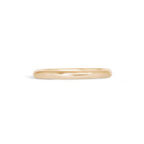 Front view of Thick Dome Band 2mm in 14k Yellow Gold