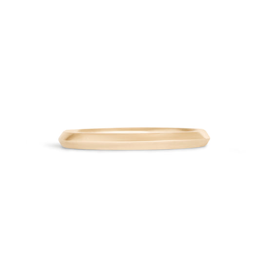 Front view of Knife Edge Band / 2mm in 14k Yellow Gold