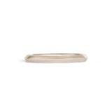 Front view of Knife Edge Band 2mm in 14k White Gold
