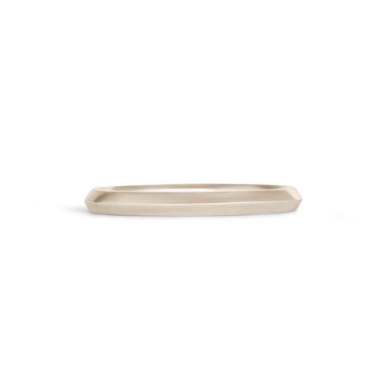 Front view of Knife Edge Band / 2mm in 14k White Gold