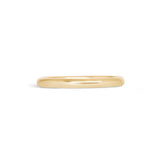 Front view of Thick Dome Band 2mm in 18k Yellow Gold