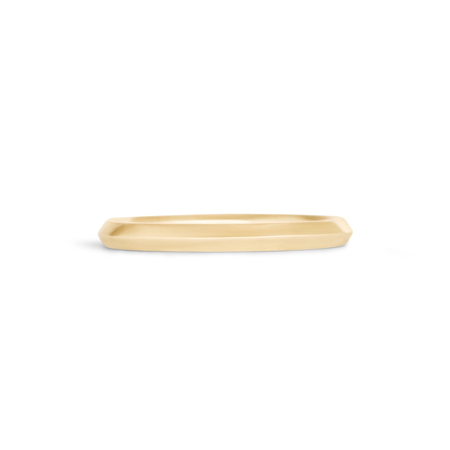 Front view of Knife Edge Band / 2mm in 18k Yellow Gold