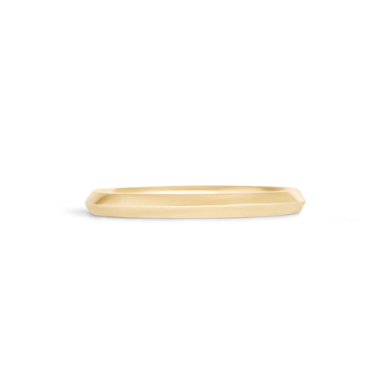 Front view of Knife Edge Band / 2mm in 18k Yellow Gold
