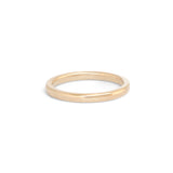 Side view of Dome Band 2mm in 14k Yellow Gold