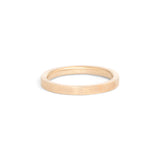 Side view of Flat Band 2mm in 14k Yellow Gold