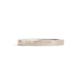 Flat Band 2mm / in White Gold
