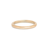Side view of Thick Dome Band 2mm in 14k Yellow Gold