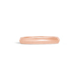 Front view of Knife Edge Band 3mm in 14k Rose Gold