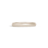 Front view of Knife Edge Band 3mm in 14k White Gold