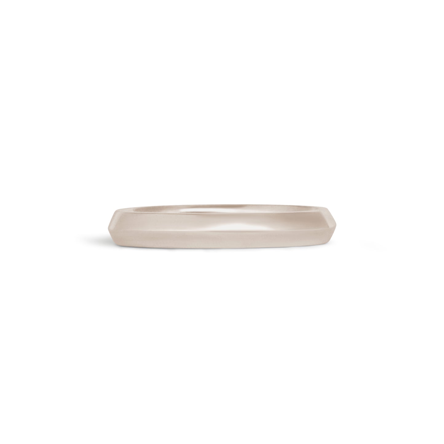 Front view of Knife Edge Band / 3mm in 18k White Gold