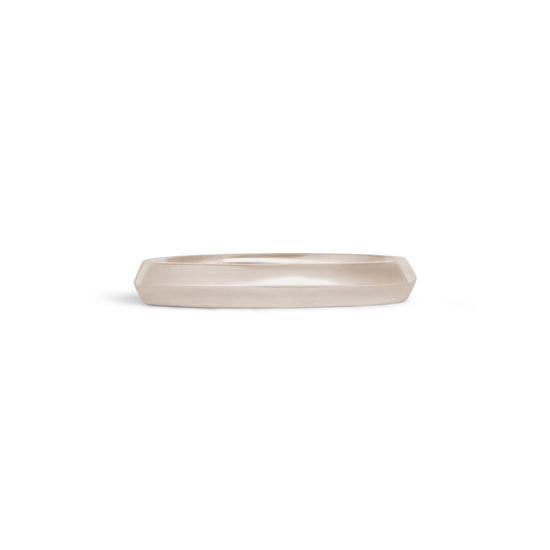 Front view of Knife Edge Band / 3mm in 18k White Gold