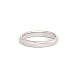 Side view of Dome Band 3mm in Platinum by Goldpoint