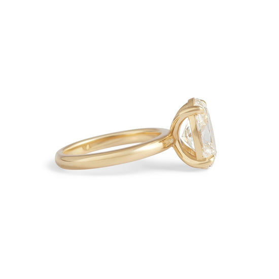 Noble Ring Oval Lab Diamond 3.01ct