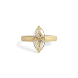 Front view of Noble Ring Moval Natural Diamond 1.74ct by Goldpoint