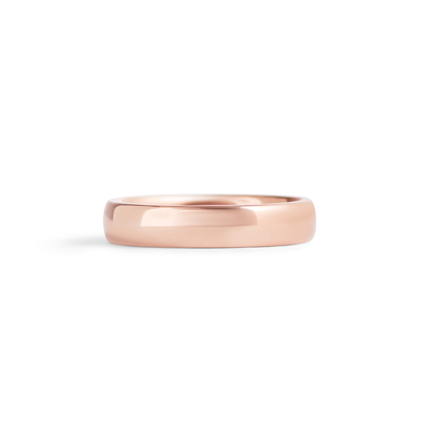 Dome Band / 4mm in Rose Gold
