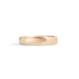 Front view of Dome Band 4mm in 14k Yellow Gold
